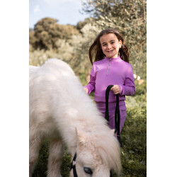 Trainings-T-Shirt Horze Mea Kinder  Lila