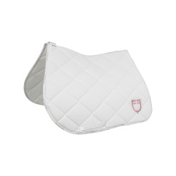 Spring-Satteldecke mit mehrfarbigem Logo GP Equestro Weiß / weiß / Ballerina Weiß