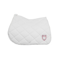 Spring-Satteldecke mit mehrfarbigem Logo GP Equestro Weiß / weiß / Ballerina Weiß Spring-Satteldecke mit mehrfarbigem Logo GP Equestro Weiß / weiß / Ballerina Weiß