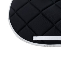 Spring-Satteldecke mit mehrfarbigem Logo GP Equestro Schwarz / Weiß / Ballerina