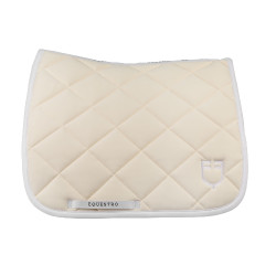 Dressur-Schabracke aus technischem Stoff mit gesticktem Logo White Line Equestro Beige Dressur-Schabracke aus technischem Stoff mit gesticktem Logo White Line Equestro Beige