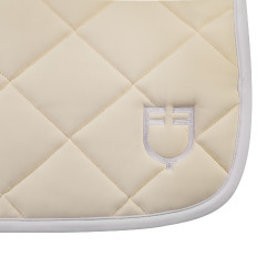 Dressur-Schabracke aus technischem Stoff mit gesticktem Logo White Line Equestro Beige Dressur-Schabracke aus technischem Stoff mit gesticktem Logo White Line Equestro Beige