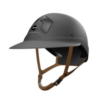 Flex-on Armet-Helm Visier Angel Dark Kinnriemen Braun