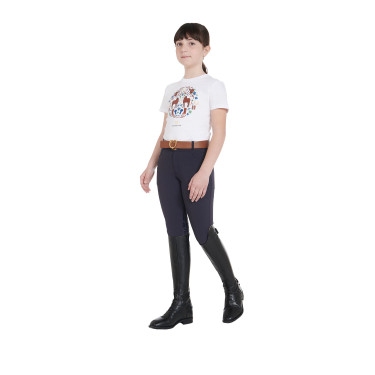 Kinderhose aus technischem Gewebe Equestro Marineblazer Marineblau