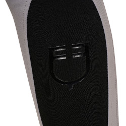 Damenreithose mit Vollbesatz Aria aus technischem Gewebe Equestro Eisgrau