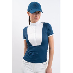 Turnier-Poloshirt Harcour Shine Lagunenblau