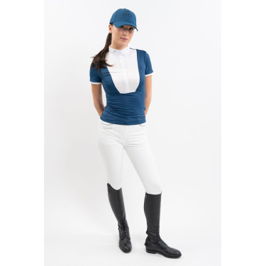 Turnier-Poloshirt Harcour Shine Lagunenblau