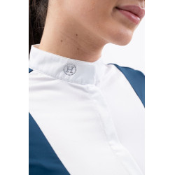 Turnier-Poloshirt Harcour Shine Lagunenblau