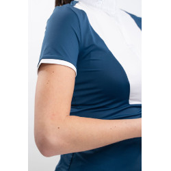 Turnier-Poloshirt Harcour Shine Lagunenblau