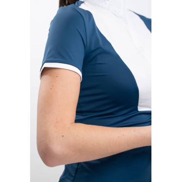 Turnier-Poloshirt Harcour Shine Lagunenblau