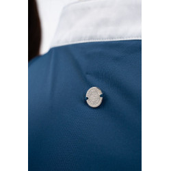 Turnier-Poloshirt Harcour Shine Lagunenblau