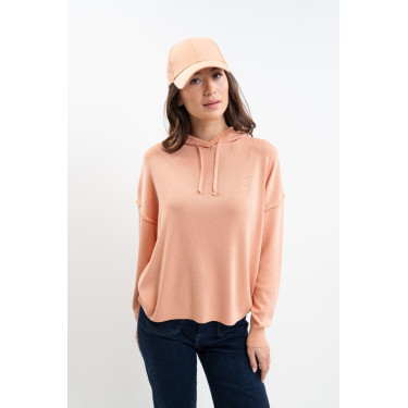 Damen-Kapuzenpullover Plume Harcour Aprikose Orange