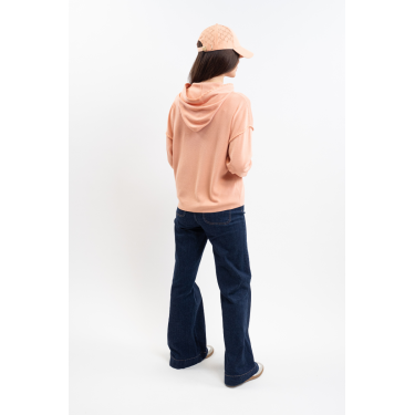 Damen-Kapuzenpullover Plume Harcour Aprikose Orange
