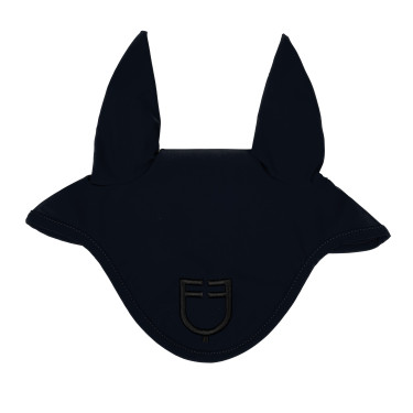Technische Stoff-Fliegenhaube mit Equestro-Logo Marine / Schwarz Blau