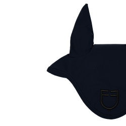 Technische Stoff-Fliegenhaube mit Equestro-Logo Marine / Schwarz Blau