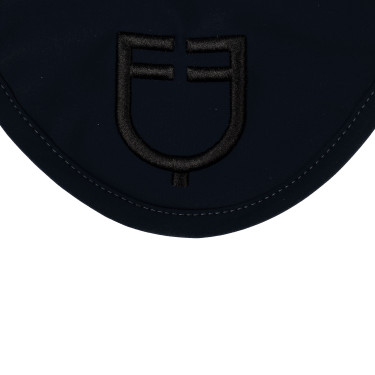 Technische Stoff-Fliegenhaube mit Equestro-Logo Marine / Schwarz Blau