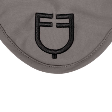 Technische Stoff-Fliegenhaube mit Equestro-Logo Grau / Schwarz
