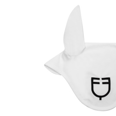 Fliegenhaube aus technischem Gewebe White Line Edition Equestro Weiß Wei&szlig;