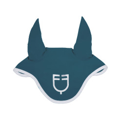 Fliegenhaube aus technischem Gewebe White Line Edition Equestro Petrol Blau