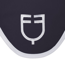 Fliegenhaube aus technischem Gewebe White Line Edition Equestro Marine Marineblau