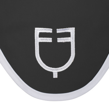 Fliegenhaube aus technischem Gewebe White Line Edition Equestro Asphalt Grau