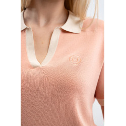 Harcour Damen-Poloshirt Peach Aprikose Orange