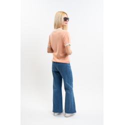 Harcour Damen-Poloshirt Peach Aprikose Orange