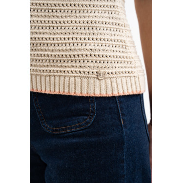 Polo Harcour Pony Damen Leinen Beige