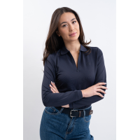 Technisches Polo Harcour Pepite Damen Marine Marineblau