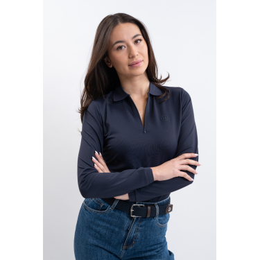 Technisches Polo Harcour Pepite Damen Marine Marineblau