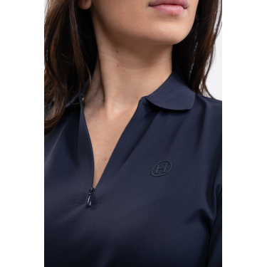 Technisches Polo Harcour Pepite Damen Marine Marineblau