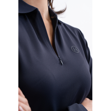 Technisches Polo Harcour Pepite Damen Marine Marineblau