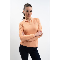 Technisches Polo Harcour Pepite Damen Aprikose Orange