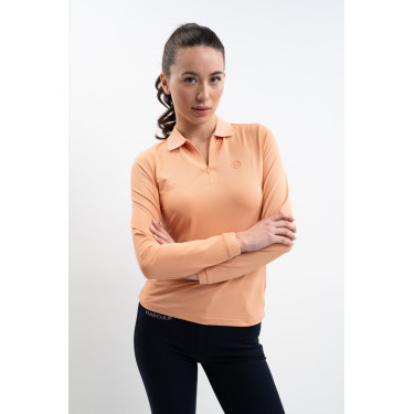 Technisches Polo Harcour Pepite Damen Aprikose Orange