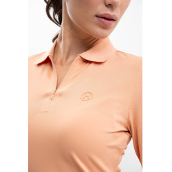 Technisches Polo Harcour Pepite Damen Aprikose Orange
