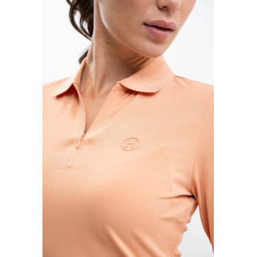 Technisches Polo Harcour Pepite Damen Aprikose Orange