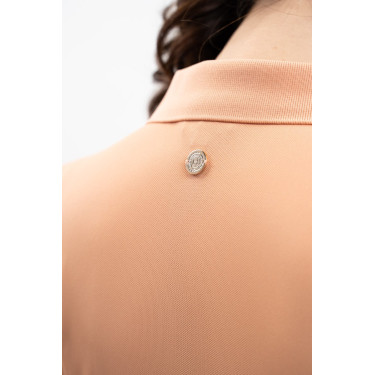 Technisches Polo Harcour Pepite Damen Aprikose Orange