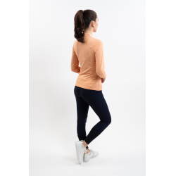 Technisches Polo Harcour Pepite Damen Aprikose Orange