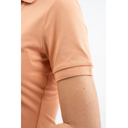 Technisches Polo Harcour Popsy Damen Aprikose Orange Technisches Polo Harcour Popsy Damen Aprikose Orange