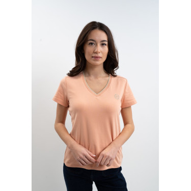Damen-T-Shirt Harcour Taraza Aprikose Orange Damen-T-Shirt Harcour Taraza Aprikose Orange