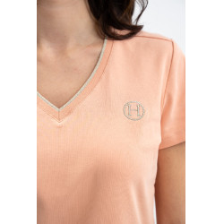 Damen-T-Shirt Harcour Taraza Aprikose Orange Damen-T-Shirt Harcour Taraza Aprikose Orange