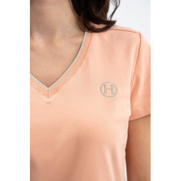 Damen-T-Shirt Harcour Taraza Aprikose Orange Damen-T-Shirt Harcour Taraza Aprikose Orange