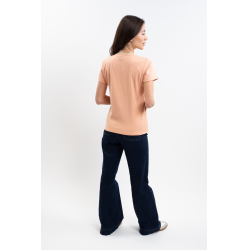 Damen-T-Shirt Harcour Taraza Aprikose Orange Damen-T-Shirt Harcour Taraza Aprikose Orange