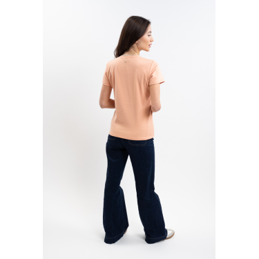 Damen-T-Shirt Harcour Taraza Aprikose Orange Damen-T-Shirt Harcour Taraza Aprikose Orange