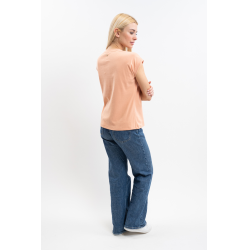 Harcour Tchaka Damen-T-Shirt Aprikose Orange Harcour Tchaka Damen-T-Shirt Aprikose Orange