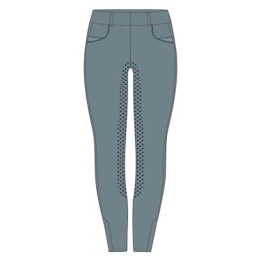 Reithose Easy Rider Maxima FullGrip Kids Blei Blau