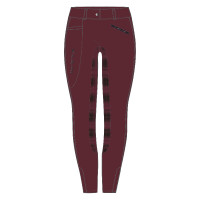 Reithose Kids Easy Rider Joy FullGrip Rosa Samt Bordeaux