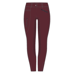 Reithose Kids Easy Rider Joy FullGrip Rosa Samt Bordeaux
