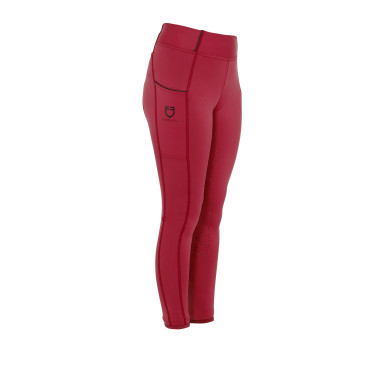 Mädchen-Leggings mit Grip und Equestro-Logo Mädchen-Leggings mit Grip und Equestro-Logo