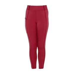 Mädchen-Leggings mit Grip und Equestro-Logo Roller Beige